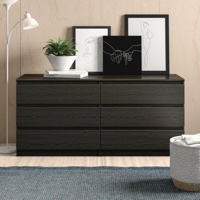Hashtag Home Alviso 6 Drawer 59.06 W Double Dresser Reviews Wayfair